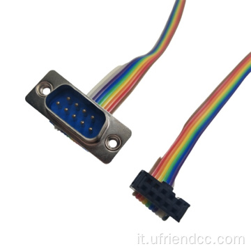 Connettore 9pin 10pin Rainbow/Multicolor Flat Ribbon Cavo